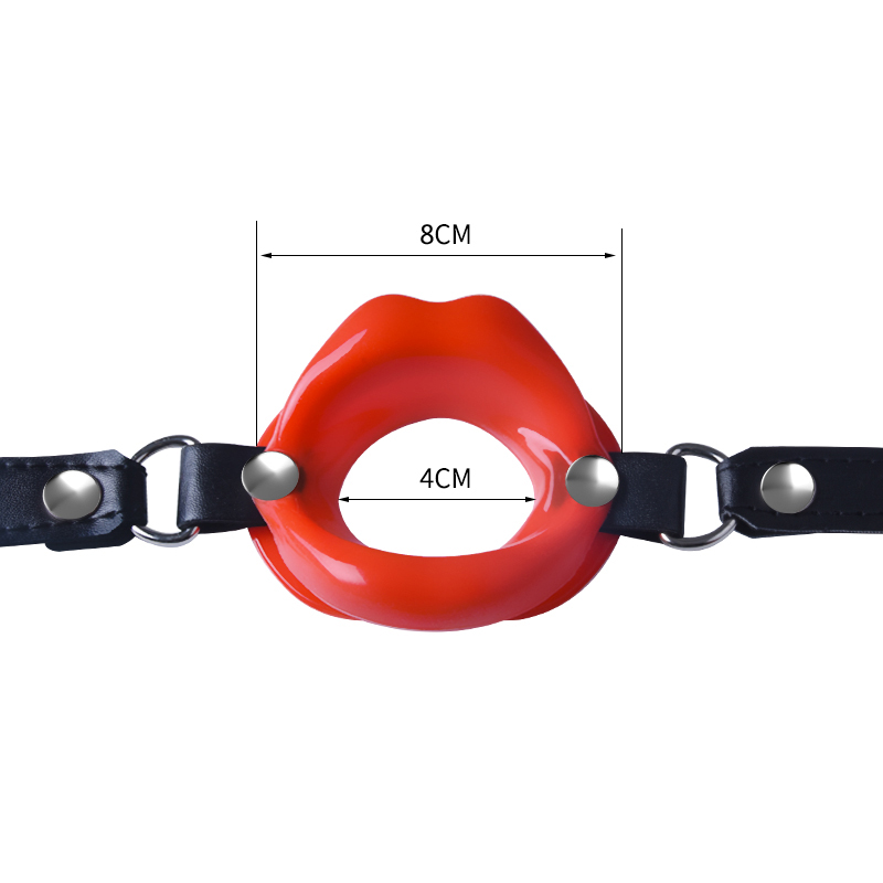 Leather Silicone Gag Sex Open Mouth